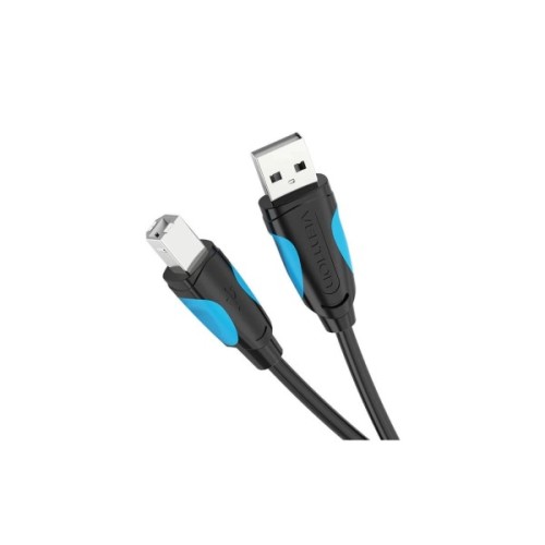 Кабель для принтера USB 2.0 AM/BM 1.5m black Vention (VAS-A16-B150)