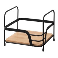 Полиця у ванну Ardesto Minimalism 1-ярусна Чорна (ARHK4501BB)