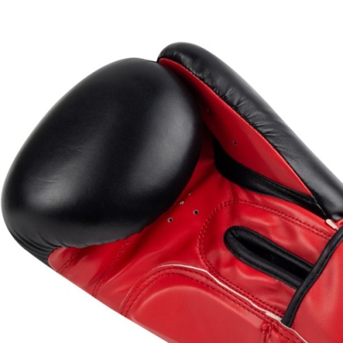 Боксерські рукавички PowerPlay 3004 Classic Чорно-Червоні 12 унцій (PP_3004_12oz_Bl/Red)