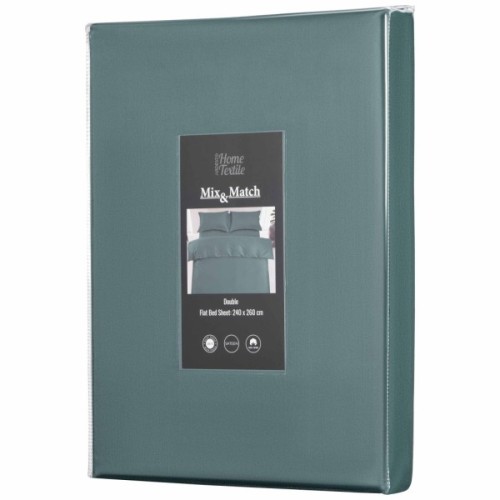 Простирадло Ardesto Mix&Match Premium 100% бавовна, сатин зелений 180х240 см (ART1824FSE)