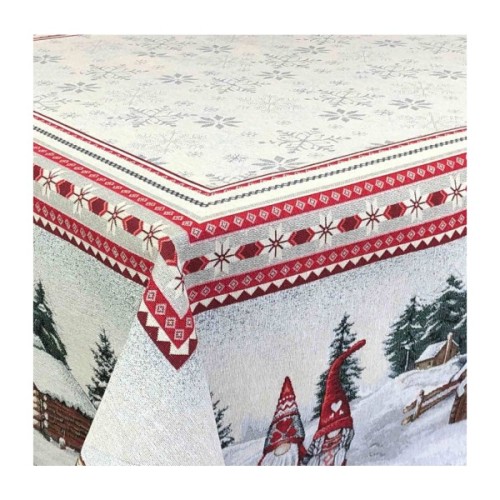 Скатертина Прованс гобеленова Snowfall 130х140 см (23407)