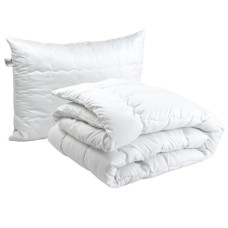 Ковдра Руно набір ковдра силіконова Warm Silver 140х205 + 1 подушка 50х70 (924.52_Warm Silver)