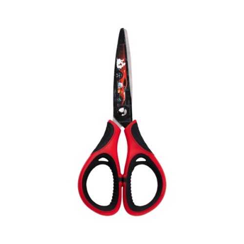 Ножиці Kite дитячі з гумовими вставками і малюнком на лезі Hot Wheels 13 см (HW25-148)