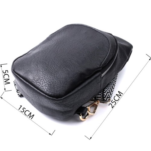 Сумка Vintage З екошкіри Чорна (22781)