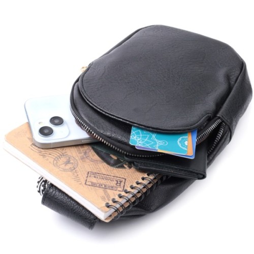 Сумка Vintage З екошкіри Чорна (22781)