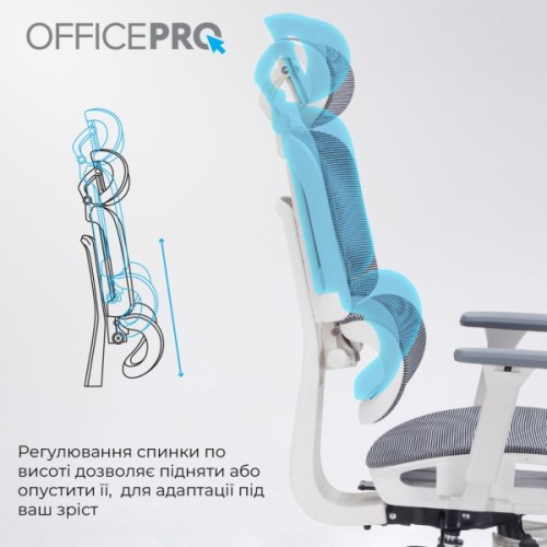 Офісне крісло OfficePro Skyline OC750-W-DG-DG (OC750-W-DG-DG)