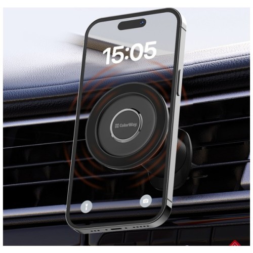 Універсальний автотримач ColorWay Magnetic Air Vent-5 (360° rotation) (CW-CHM15-BK)