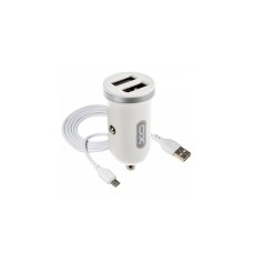 Зарядний пристрій XO 2xUSB 2.1A + cable USB to Micro 5P white (TZ08-M-WH)