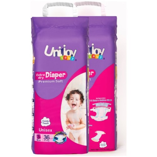 Підгузки Unijoy baby Soft М 3 (6-11 кг) 36 шт (6998526216187)