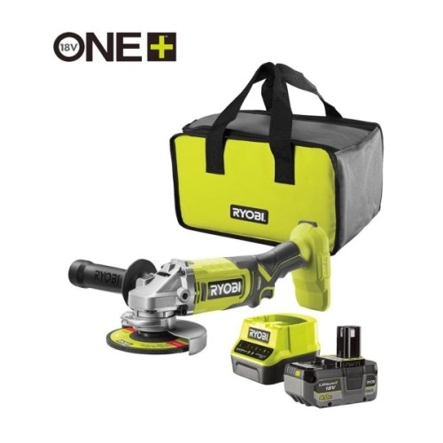 Шліфувальна машина Ryobi ONE+ RAG18125-1C40S 125мм, 18V, 1х4А·год 9000об/хв, сумка (5133005643)