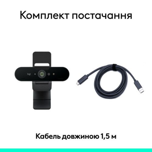 Веб-камера Logitech Brio 4K Ultra HD Graphite (960-001718)