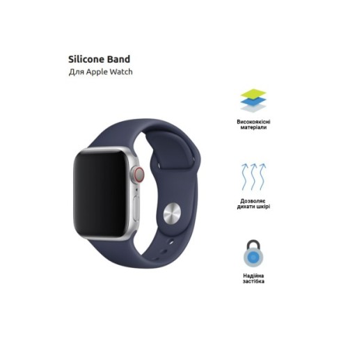 Ремінець до смарт-годинника Armorstandart Sport Band (3 Straps) для Apple Watch 42 (Series 11-10)/41/40/38 Denim Blue (ARM51940)