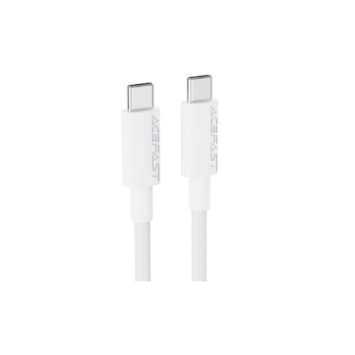Дата кабель USB-C to USB-C 1.2m 3A white Acefast (6974316284253)