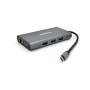 Концентратор VEGGIEG USB-C 7-in-1 USB-C + 3xUSB 3.0 + HDMI + VGA + SD/TF + RJ45 0.1m silver (TC10-U)