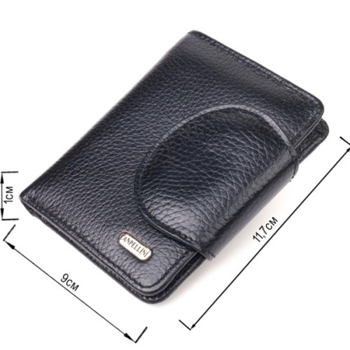 Портмоне Canpellini З натуральної шкіри Чорний (21668)