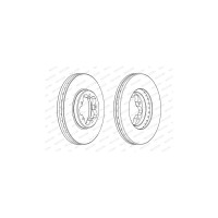 Гальмівний диск FERODO DDF2469