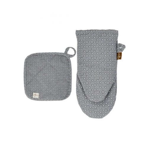 Кухонна прихватка Прованс Рукавичка Merry Christmas сіра (031459)