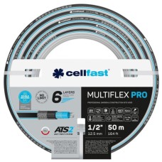 Шланг для поливу Cellfast MULTIFLEX PRO 1/2" 50м, 6 шарів, до 35 Бар, -20…+65°C (13-802)