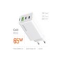 Зарядний пристрій ColorWay GaN Mini 65W PD Port PPS USB (USB-2C1A) white (CW-CHS058PD-WT)