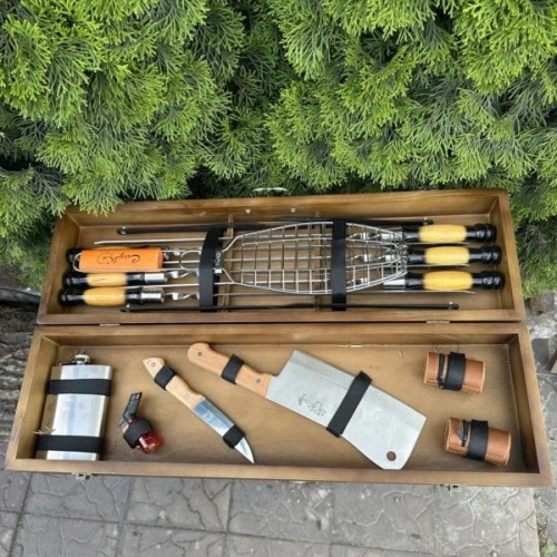 Набір для барбекю Metalzavod Майстер BBQ темний (PN-BBQ-DK)