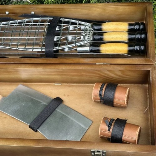 Набір для барбекю Metalzavod Майстер BBQ темний (PN-BBQ-DK)