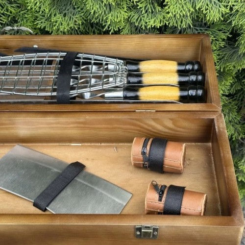Набір для барбекю Metalzavod Майстер BBQ темний (PN-BBQ-DK)