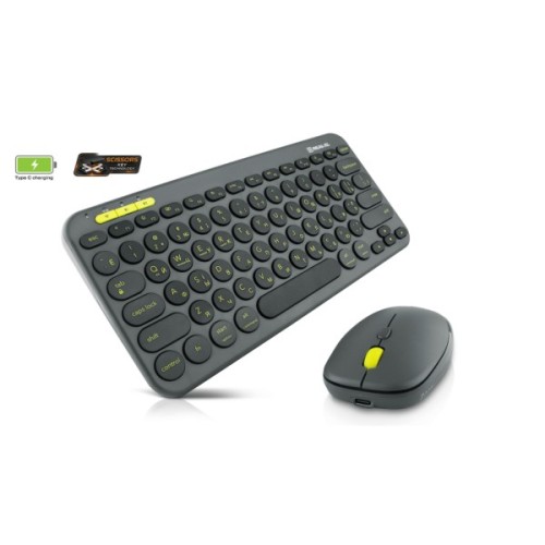 Комплект REAL-EL KIT-635W Wireless/Bluetooth Black (EL123100057)