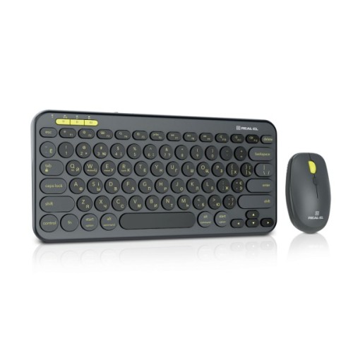 Комплект REAL-EL KIT-635W Wireless/Bluetooth Black (EL123100057)