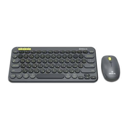 Комплект REAL-EL KIT-635W Wireless/Bluetooth Black (EL123100057)