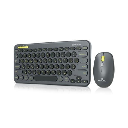 Комплект REAL-EL KIT-635W Wireless/Bluetooth Black (EL123100057)
