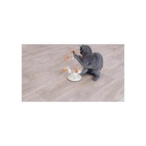 Іграшка для котів Trixie М'ячі з пір'ям на пружинах 15 x 30 см (4011905407210)