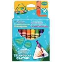 Олівці кольорові Crayola 16 трехгранных восковых мелков (52-016T)