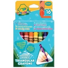 Олівці кольорові Crayola 16 трехгранных восковых мелков (52-016T)