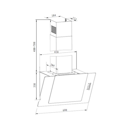 Витяжка кухонна Liberty Emily 60 B