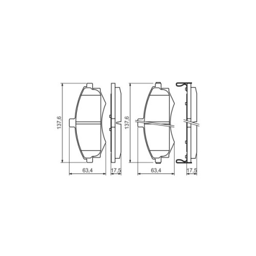 Гальмівні колодки Bosch 0 986 424 810
