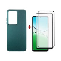 Чохол до мобільного телефона Dengos Oppo A5 4G Case Soft + 2 Glass (Green) (DG-CTG2P-26)