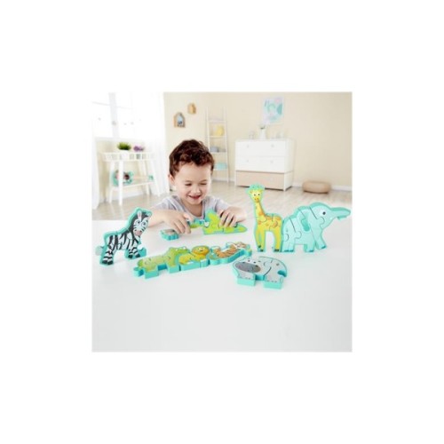 Пазл Hape дерев'яний алфавіт Парад звірів 26 елементів (E1627)