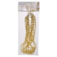 Намисто на ялинку Chomik 2.7м 6 мм, пластик, золотий (5901292658502_2)