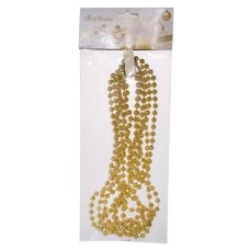 Намисто на ялинку Chomik 2.7м 6 мм, пластик, золотий (5901292658502_2)