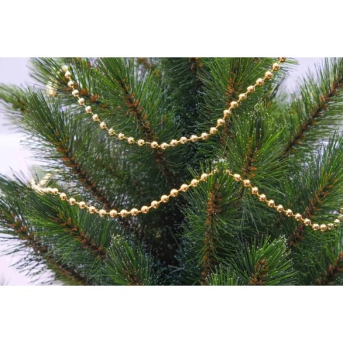Намисто на ялинку Chomik 2.7м 6 мм, пластик, золотий (5901292658502_2)