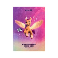 Кольоровий папір Kite А4 неоновий My Little Pony (10 аркушів/ 5 кольорів) (LP24-252)