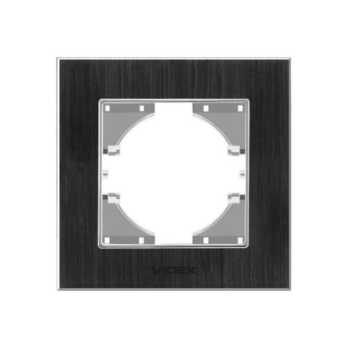 Рамка Videx BINERA чорний алюміній одинарна (VF-BNFRA1H-B)