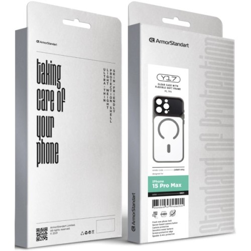 Чохол до мобільного телефона Armorstandart Y17 MagCase Apple iPhone 15 Pro Max Grey (ARM91496)