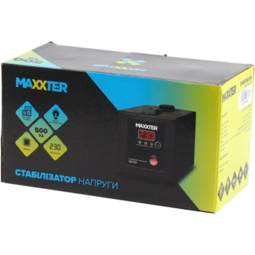 Стабілізатор напруги Maxxter MX-AVR-E500-01