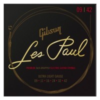 Струни для гітари Gibson SEG-LES Les Paul Premium Electric Guitar Strings Ultra-Light (09-42) (230476)
