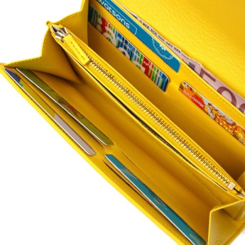 Портмоне Tony Bellucci З натуральної шкіри Жовте (21975)