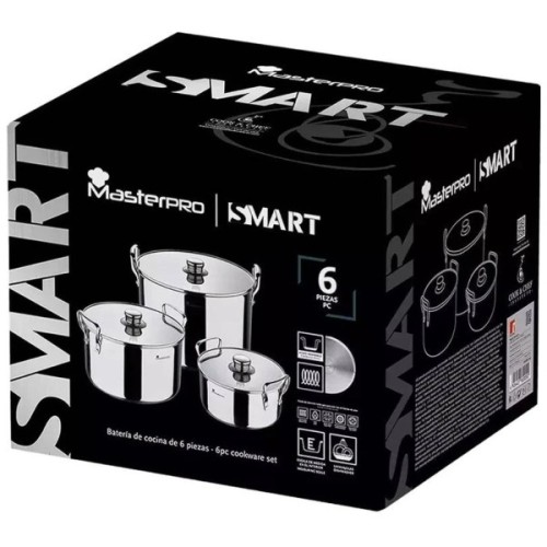 Набір посуду MasterPro Smart 3,14/6,5/11,6 л 6 предметів (BGMP-2145)
