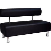 Диван офісний Примтекс плюс Aspetto 02 D-5, 1200 мм, екошкіра, black (Aspetto 02 D-5)