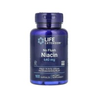 Вітамінно-мінеральний комплекс Life Extension Ніацин, Вітамін В3, 640 мг, No Flush Niacin, 100 капсул (LEX-37310)
