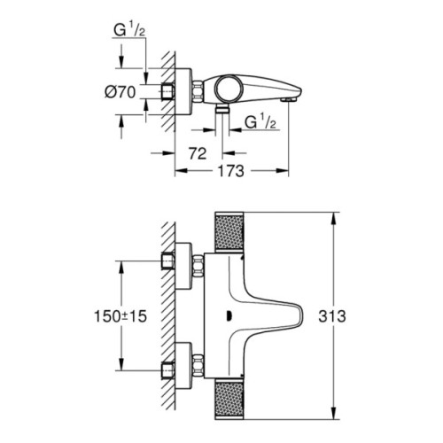 Змішувач Grohe QuickFix Precision Feel (34788000)